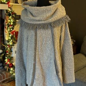 Angel Of The North Gray Knit Cardigan from Anthropology size L